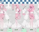 イラスト制作いたします 立ち絵、一枚絵、キャラデザ、三面図など！ イメージ10