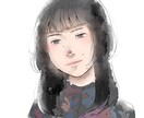 やさしくきれいな似顔絵描きます アイコンなどに使いやすい誇張しない似顔絵です。 イメージ2