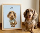 愛犬、猫、ペットの似顔絵アートを作ります お気に入りの1枚を本格キャンバスに。送料込・スマホ写真OK イメージ3