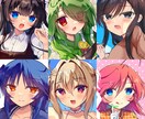 萌え風なかわいいイラスト描きます ミニキャラ・立ち絵・一枚絵などをスピード納品！ イメージ1