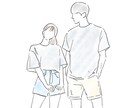 カップルイラスト描きます SNSアイコンや、プレゼントグッズにお使いいただけます！ イメージ2