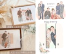 おしゃれな結婚式に♡かわいく似てる似顔絵描きます シンプルでも目を引くウェルカムボード/結婚祝い/両親贈呈品 イメージ5