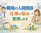 職場の人間関係・仕事の悩みを整理します 状況分析＋具体的な対処法をご提案 イメージ1