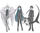 人でも人外でも立ち絵描きます 人間に限らず、どんな形のキャラクターでも立ち絵を描きます！ イメージ1