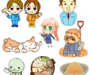 あたたかいかわいいイラスト描きます 親しみやすくいやされるイラストです イメージ2