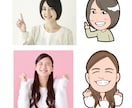 写真からほんわか、かわいいシンプルな似顔絵描きます かわいくシンプルなイラストです イメージ1