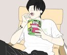 写真を元にお洒落なイラスト描きます SNSのアイコンにもご使用いただけます イメージ1