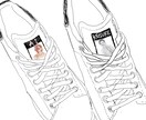 写真をなぞって似顔絵&メッセージ画像作成します お気に入りの1コマを暖かい絵に！文字入れ自由！ イメージ4