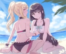 透明感のあるイラスト描きます 商用OK！季節のイラスト、グッズ化、配信活動用に イメージ3