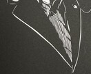 思い出の写真.好きな画像イラスト等切り絵にします お祝い、思い出、プレゼント、切り絵で素敵な一枚に イメージ3