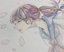 水彩画で女の子描きます アイコンや小説の挿絵など、幅広く対応致します！ イメージ2