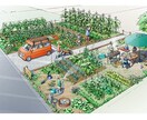 植栽プランを含め手描きパース制作します 季節に合わせたガーデニングや外構又公園プラン。 イメージ6