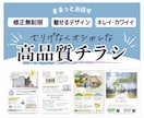 見やすいチラシを丁寧に制作します 【スタンダードプラン】セミオーダーで理想的なチラシ作り イメージ1