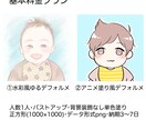 シンプルでゆる可愛い似顔絵アイコンを描きます 水彩風やアニメ塗り・選べる絵柄！SNS等のアイコンに♪ イメージ2