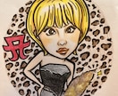 ポップで可愛い似顔絵を手描きで描きます 小色紙購入画面です。早い発送、可愛く丁寧にな似顔絵をギフトに イメージ2