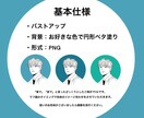 最短1日！SNSアイコンに使える似顔絵描きます シンプルで上品。使いやすいイラストをお届けします。 イメージ2