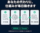 AIでSNS投稿を自動化専用システム構築します 投稿・ネタ探し・予約まで、運用を仕組みで自動化 イメージ3