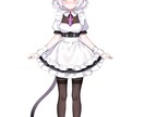 メイドのVtuberモデル販売します モデリング済み&立ち絵のイラスト付き イメージ2