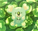 ケモノ・マスコットの一枚絵描きます 主線なしで描くふわっとかわいい一枚絵 イメージ6