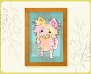 うちのこ最高！アートなペットイラスト描きます 飾れるおしゃれな似顔絵アート！プレゼントにも人気です！ イメージ2