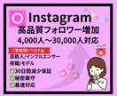 Instagramフォロワーを増加させます 【高品質フォロワー1人0.5円】4,000人～プロモーション イメージ1