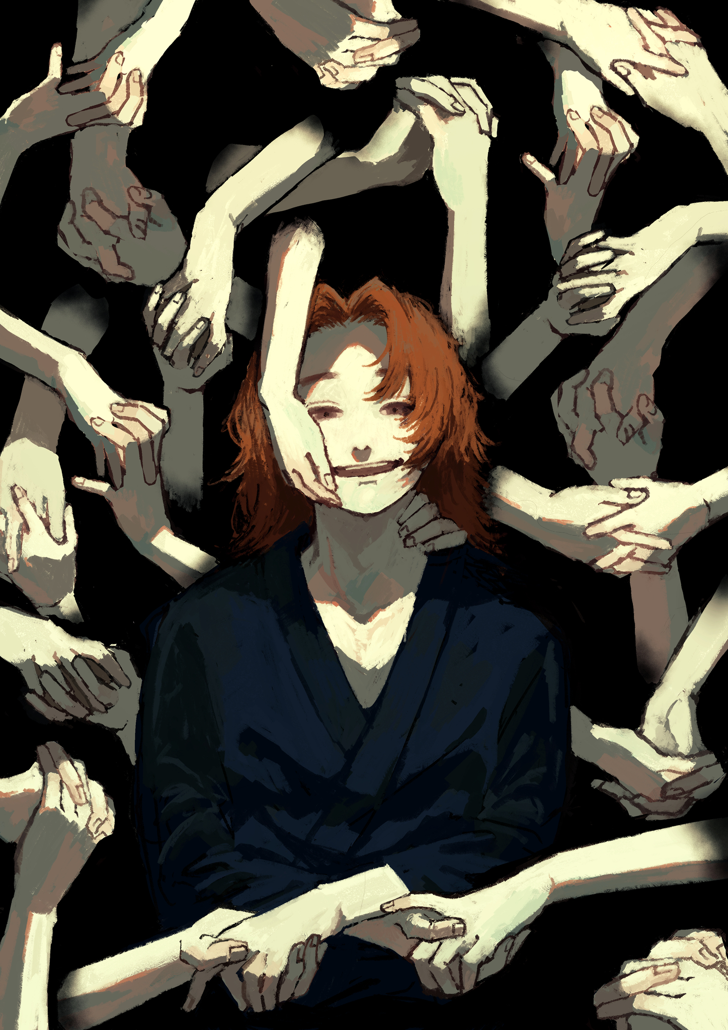 MV、歌ってみた動画などのイラストを制作いたします 暗くて不穏な雰囲気の厚塗りイラストをお求めの方へ イメージ2