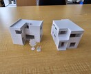 ３Dプリンターにて1/100住宅モデルを制作します 住宅の新築・設計時の打合せ、新築祝いなどの贈答品などに イメージ9