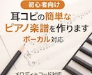 初心者向け耳コピで見やすい譜面作成します 初心者の方からのご依頼も多く、丁寧で分かりやすい譜面作成 イメージ1
