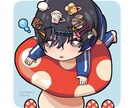 個性的なちびキャライラスト制作します プロのイラストレーターが制作します！ イメージ1
