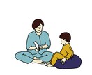 写真をいただき、作例のようなイラストを描きます ご家族やおもいがけないひとときの思い出をイラストに。 イメージ9