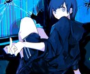人物主体のイラスト描きます コントラストを意識した目を引くイラスト イメージ3