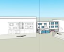建築3Dモデリング下地（ホワイトモデル）作成します パース制作の下地を代行！正確な3Dボリュームモデル作成 イメージ2