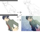アニメ風のイラストお描きします アニメ風・スクショ風のイラストを制作します イメージ4