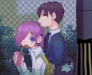 商用利用可！仄暗くエモいMVイラスト描きます あなたの感情をぶつけた音楽にイラストを付けませんか イメージ3
