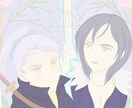 デジタルでアールヌーボー調の水彩イラスト制作します まるで透き通るような繊細な色相い イメージ3