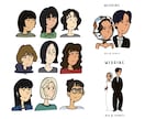 シンプル可愛い似顔絵描きます SNSアイコンや結婚式アイテム、プレゼント等にオススメです！ イメージ1