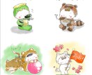 絵本のようなゆるふわSNS映えアイコン描きます 一目で"可愛い！”アイコン＆ヘッダーセット売り！ イメージ7