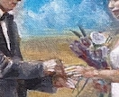 結婚式用オーダー油絵を制作します 油絵で“世界にひとつのウェディング作品”を制作します イメージ4