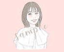 商用◎！ふんわり可愛い♡アイコン、似顔絵、描きます おしゃれで可愛い女性イラストです。アイコンや名刺に♡ イメージ6