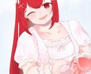 商用利用可!かわいい一枚絵のイラストを描きます キャラクターの表情に力を入れて描きます! イメージ2