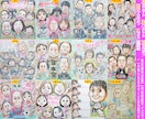 大人数似顔絵もそっくりでかわいく描いてます プロ手描き水彩画一点物☆還暦や長寿祝いのプレゼント・ギフトに イメージ7