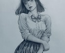 淡い雰囲気の人物画をシャーペンで描きます 人物、生物、無機物など繊細なタッチが得意です イメージ1