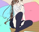 イラストの着彩代行　線画を塗らせていただきます 着彩が面倒くさい方、イラストに色を付けたい方ご相談ください イメージ2