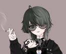 ゆるい絵柄でバストアップのイラスト描きます SNSのアイコン向きなゆるいイラストを作成します。 イメージ2