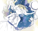 胸上3000円！高品質な一枚絵イラスト制作します 構図・雰囲気・物語性を大切に、一枚のイラストに仕上げます イメージ4