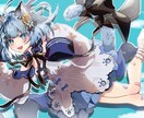 動画、SNS、歌ってみたイラスト描きます サムネ、SNS用、歌ってみた動画などのイラスト担当します イメージ1