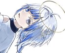 アニメ調の人物イラストを描きます 綺麗な瞳と目にこだわって描いています。 イメージ2
