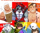 鑑賞用／配信用など、ご希望のイラスト描きます 人間／獣人／筋肉／ぽっちゃりなど幅広く対応可能！ イメージ7