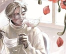 エモい雰囲気の男性・BLイラスト描きます 小説の表紙、挿絵、MVなど。温かみのあるタッチでイラスト制作 イメージ4