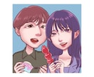 デジタルでお二人の似顔絵をかわいく描きます 二人の色褪せない幸せを残してみませんか？ イメージ1